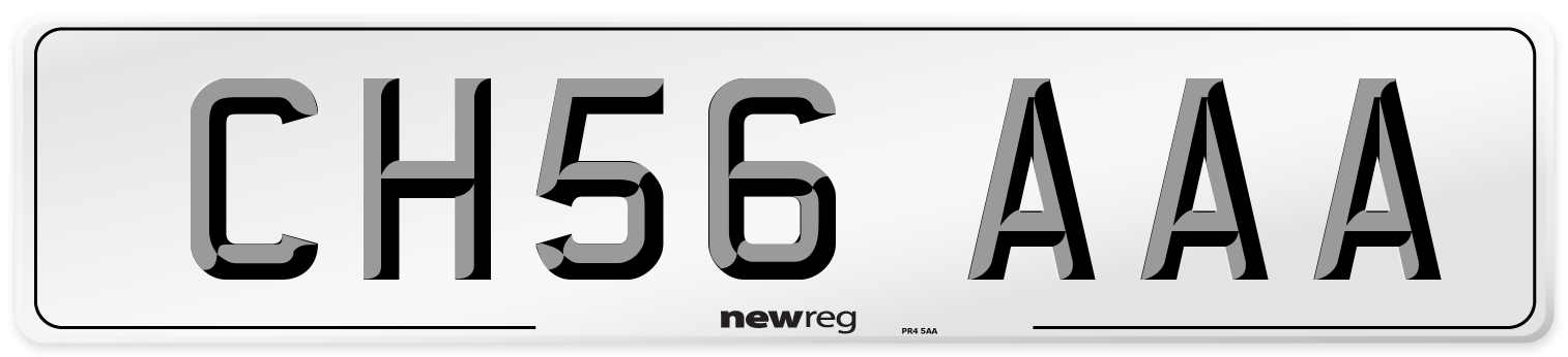 CH56 AAA Number Plate from New Reg